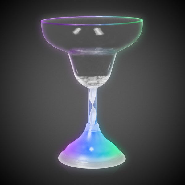 LED Light Up Multi-Color 10 Oz Margarita Glass