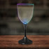 Multi‑Color LED 10 oz Wine Glass With Black Stem