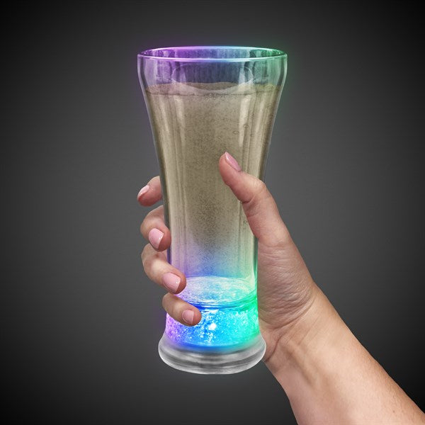 LED Light Up Multi-Color 14 Oz Pilsner Glass