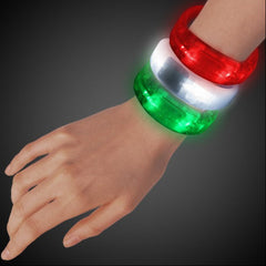 Multicolor LED Bangle Bracelets - 12 Per Pack