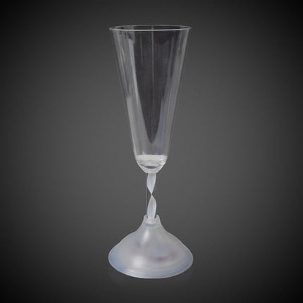 Multi‑Color LED 7.5 oz Champagne Glass With Clear Stem