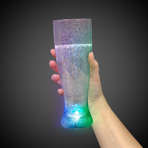 LED Light Up Bubble 24 Oz Pilsner Glass