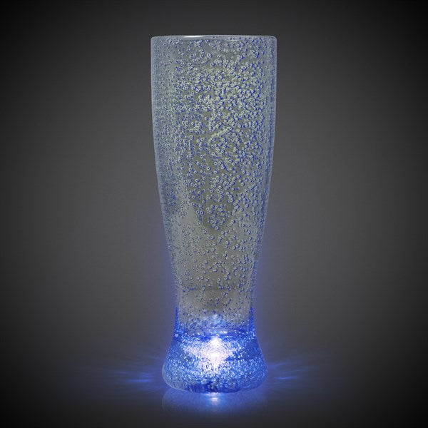 LED Light Up Bubble 24 Oz Pilsner Glass