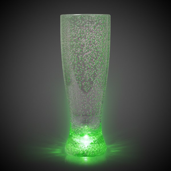 LED Light Up Bubble 24 Oz Pilsner Glass