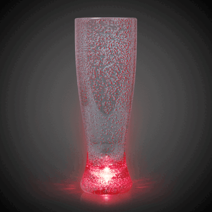 LED Light Up Bubble 24 Oz Pilsner Glass