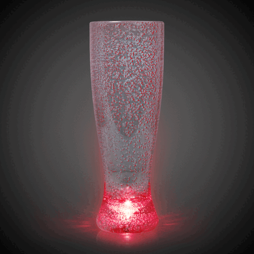 LED Light Up Bubble 24 Oz Pilsner Glass