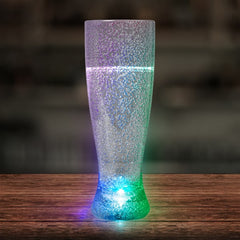LED Light Up Bubble 24 Oz Pilsner Glass