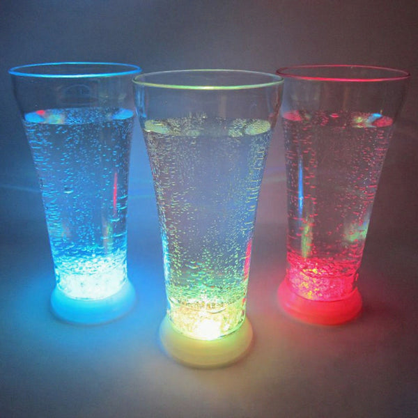 Multi-Color Light Up Fountain Glasses (LED Pilsner Glasses)