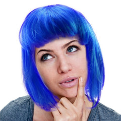Neon Blue Wig