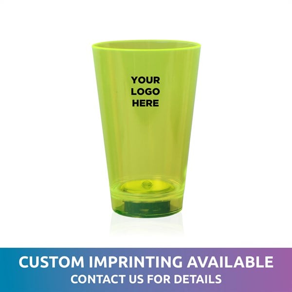 Neon Green LED Light Up 12 oz Cup