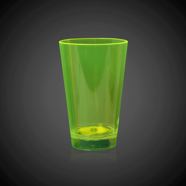 Neon Green LED Light Up 12 oz Cup