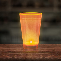Neon Orange LED Light Up 12 oz Cup