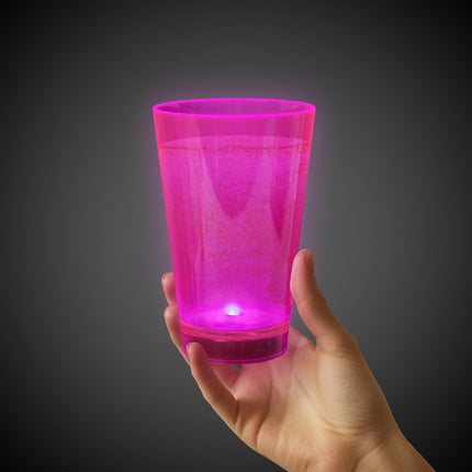Neon Pink LED Light Up 12 oz Cup
