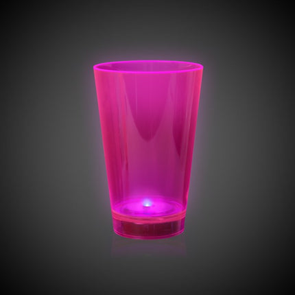 Neon Pink LED Light Up 12 oz Cup