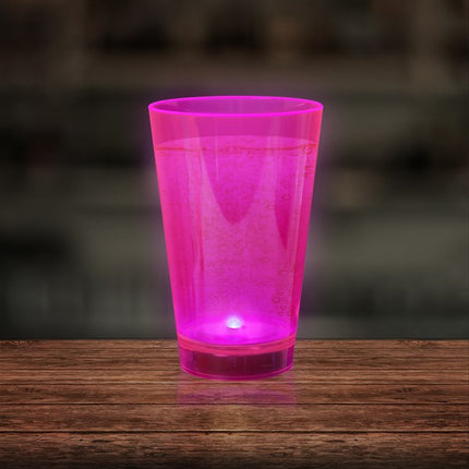 Neon Pink LED Light Up 12 oz Cup