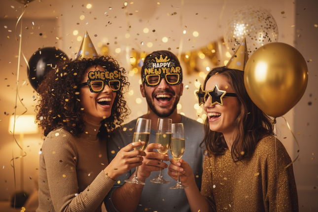 New Year Novelty glasses