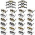 5 3/4" x 5" New Year's Eve Marquee Cardstock Novelty Glasses Assortment - 24 Per Pack