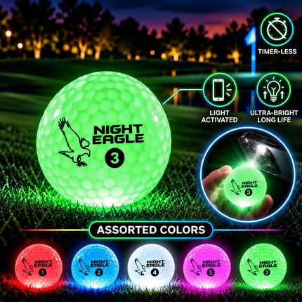 Night Eagle CV LED Golf Balls - Assorted