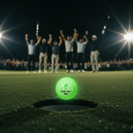 Night Flyer LED Green Constant-On Golf Ball