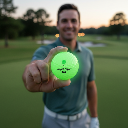 Night Flyer LED Green Constant-On Golf Ball