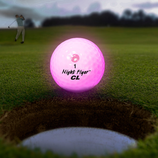 Night Flyer LED Pink Constant-On Golf Ball