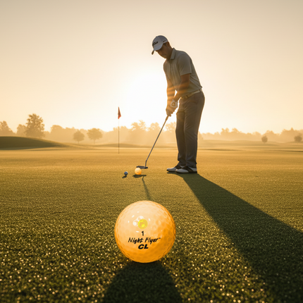 Night Flyer LED Yellow Constant-On Golf Ball