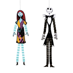 Nightmare Before Christmas Jack & Sally Hanging Decorations - 2 Pieces Per Pack