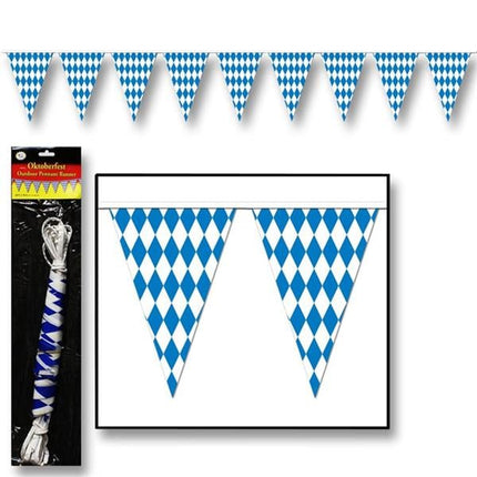 Oktoberfest 30' Long Pennant Banner