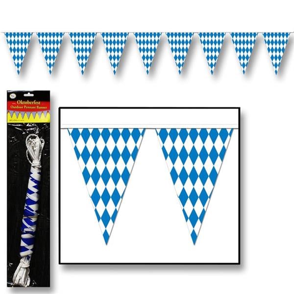 Oktoberfest 30' Long Pennant Banner