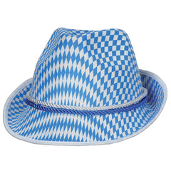 Oktoberfest White & Blue Alpine Hats - 12 Per Pack
