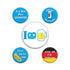 Oktoberfest Party Buttons - 12 Per Pack