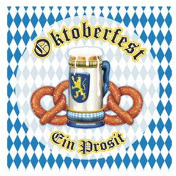 Oktoberfest Pretzels Lunch Napkins - 16 Per Pack