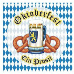 Oktoberfest Pretzels Lunch Napkins - 16 Per Pack