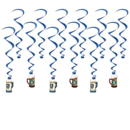 Oktoberfest Whirl Decorations - Pack of 12 Whirls