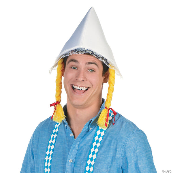 Oktoberfest White Hat With Braids