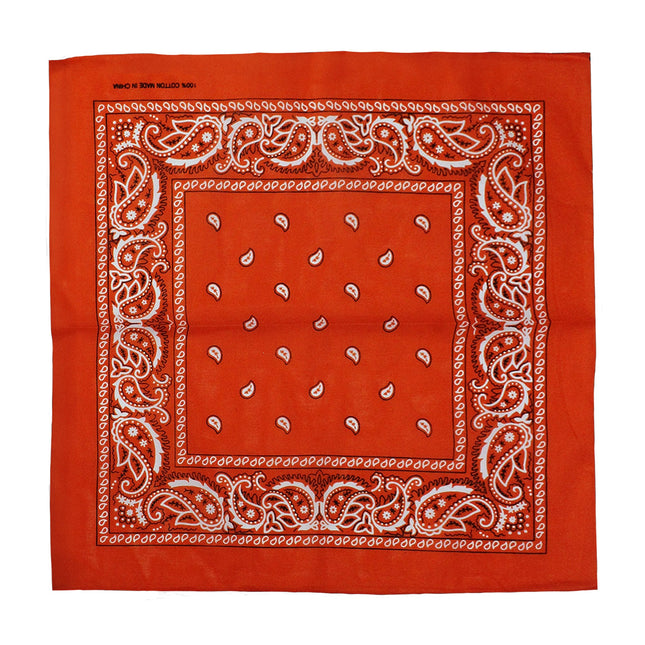 Orange Cotton Bandanas
