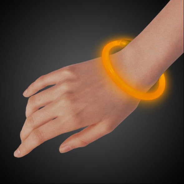 8 Inch Premium Glow Stick Bracelets Orange