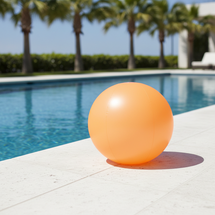 24 Inch Glow In The Dark Orange Beach Ball
