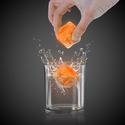 Orange LED Light Up Ice Cubes
