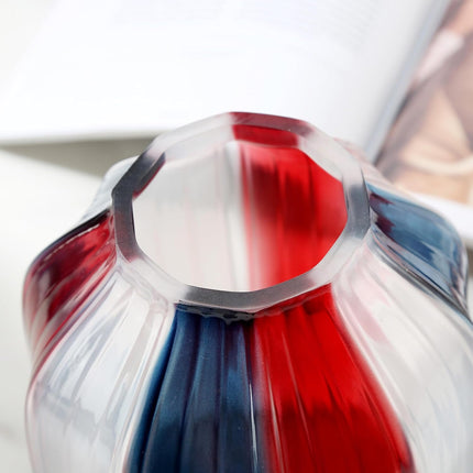 Patriotic Glass Modern Vase Bouquet