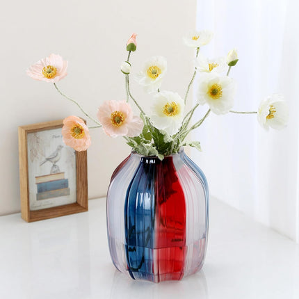 Patriotic Glass Modern Vase Bouquet
