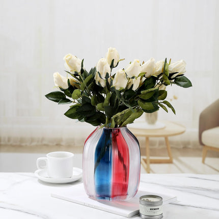 Patriotic Glass Modern Vase Bouquet