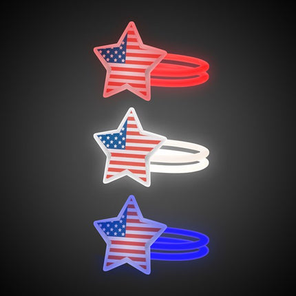 Patriotic Glow Stars Value Pack - 50 Assorted Accessories