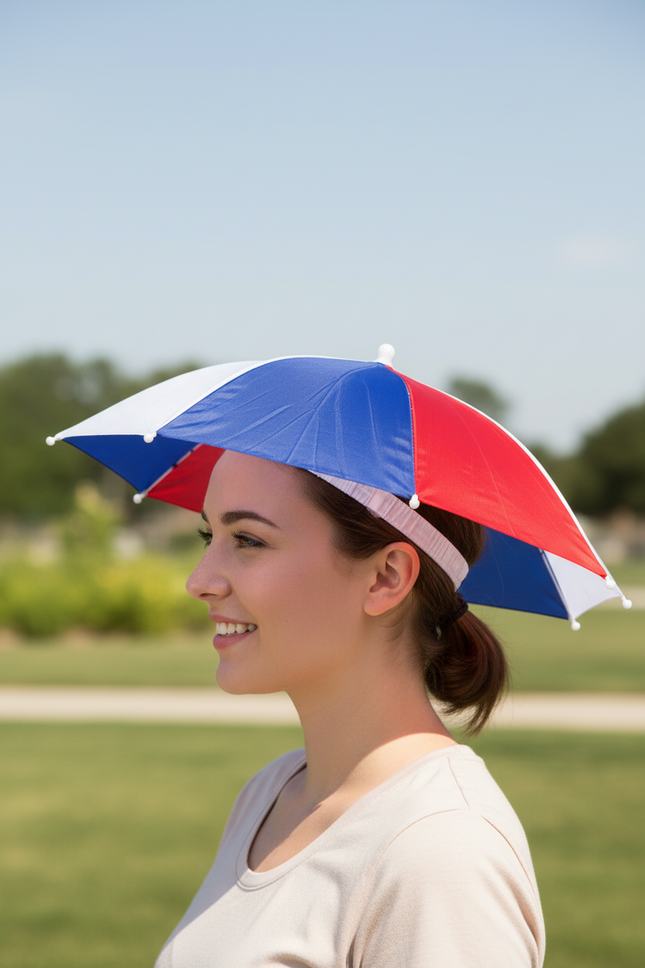 Patriotic Umbrella Hat
