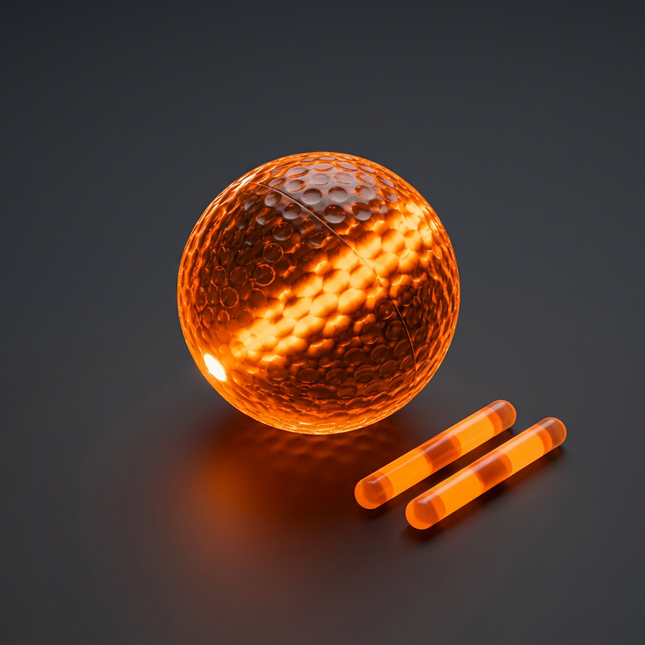 Orange Glow Golf Ball
