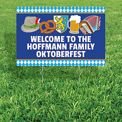 Personalized 24" x 16" Oktoberfest Yard Sign