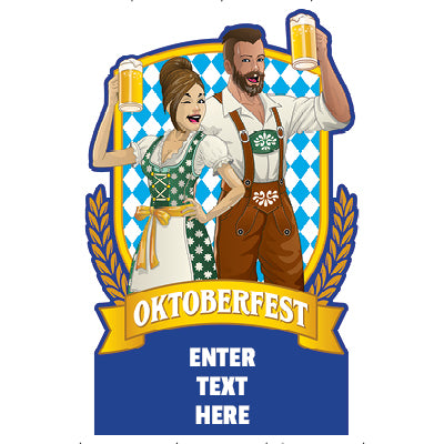 Personalized Oktoberfest Photo Life-Size Cardboard Cutout Stand-Up