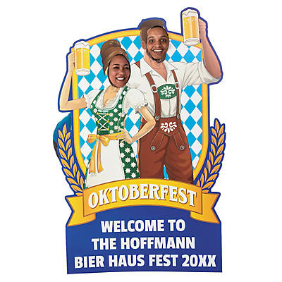 Personalized Oktoberfest Photo Life-Size Cardboard Cutout Stand-Up