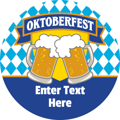 Personalized Oktoberfest Stickers Bulk - 144 Per Pack