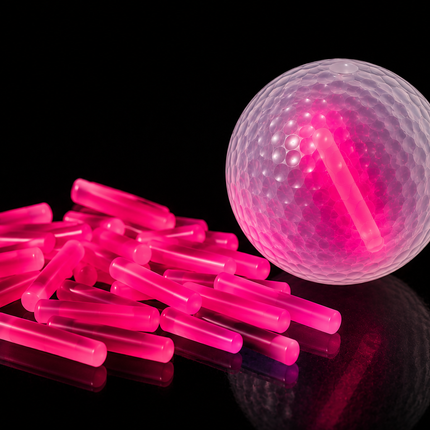 1.5" Pink Glow Sticks for Night Golf